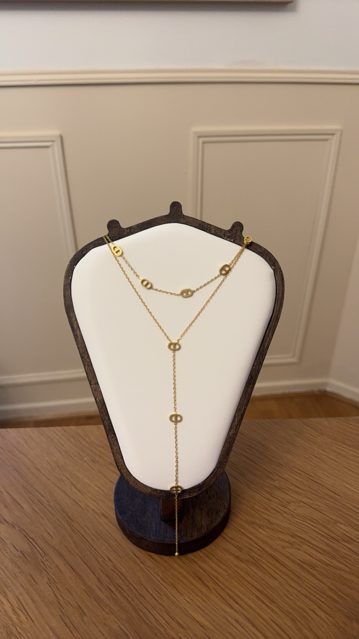 Collier Céleste – Cascade dorée ajourée – Image 3