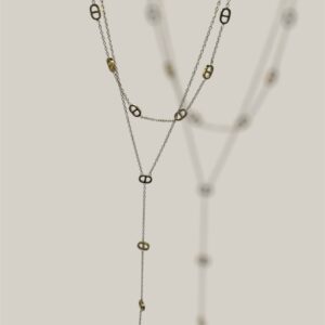 Collier Céleste – Cascade dorée ajourée