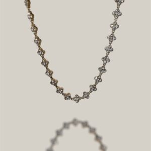 Collier fleurs scintillantes 🌸