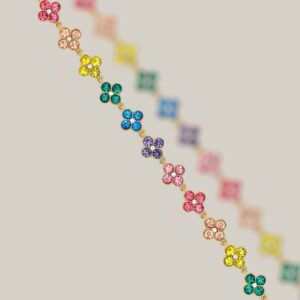 Bracelet Fleurs Colorées