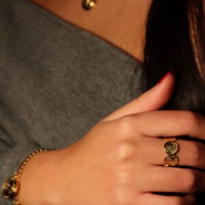 Bague “Mila” — La Dorure Texturée