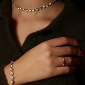 Collier “Maya” Doré — Le Tennis Lumineux