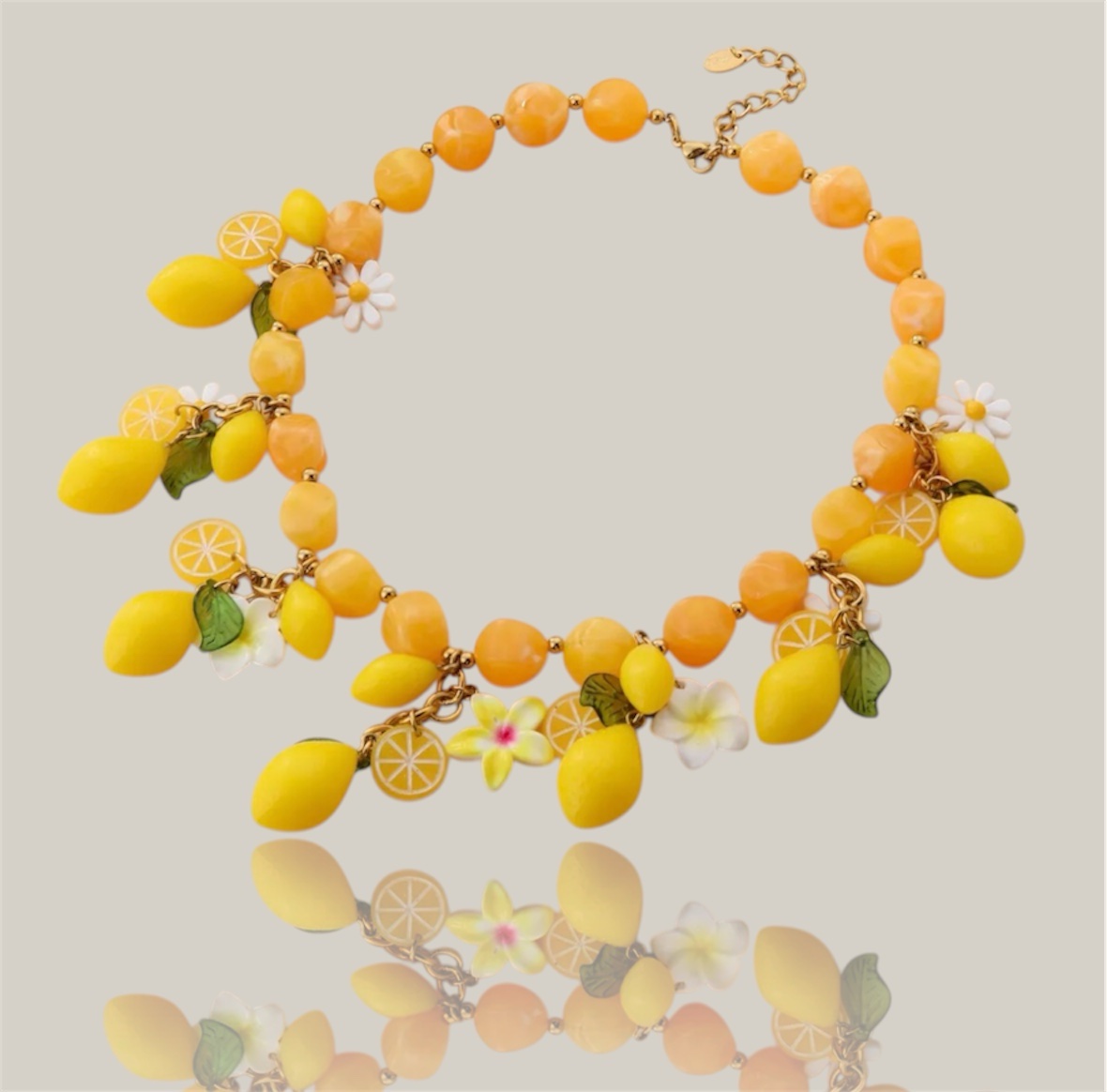 Collier “Dolce Limone” – Acier doré – Image 2