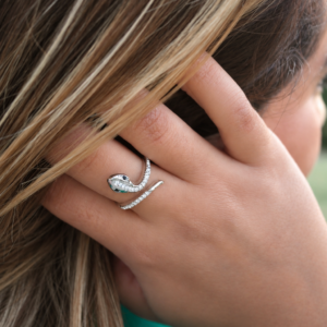 Bague Serpenta Argentée